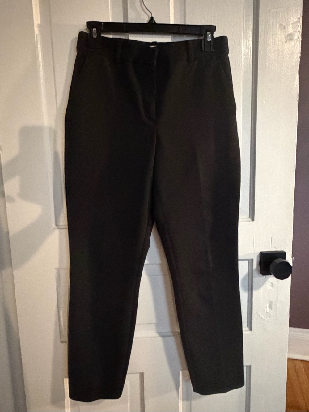 H&M Black Straight-Leg Tailored Pants
